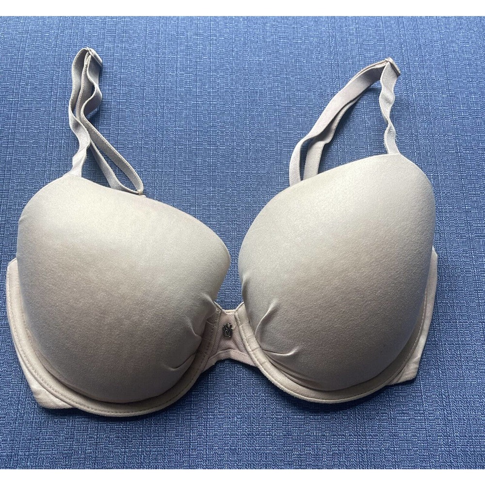 Fabulous by Victorias Secret Lined Demi Bra Nude Beige Size 34D